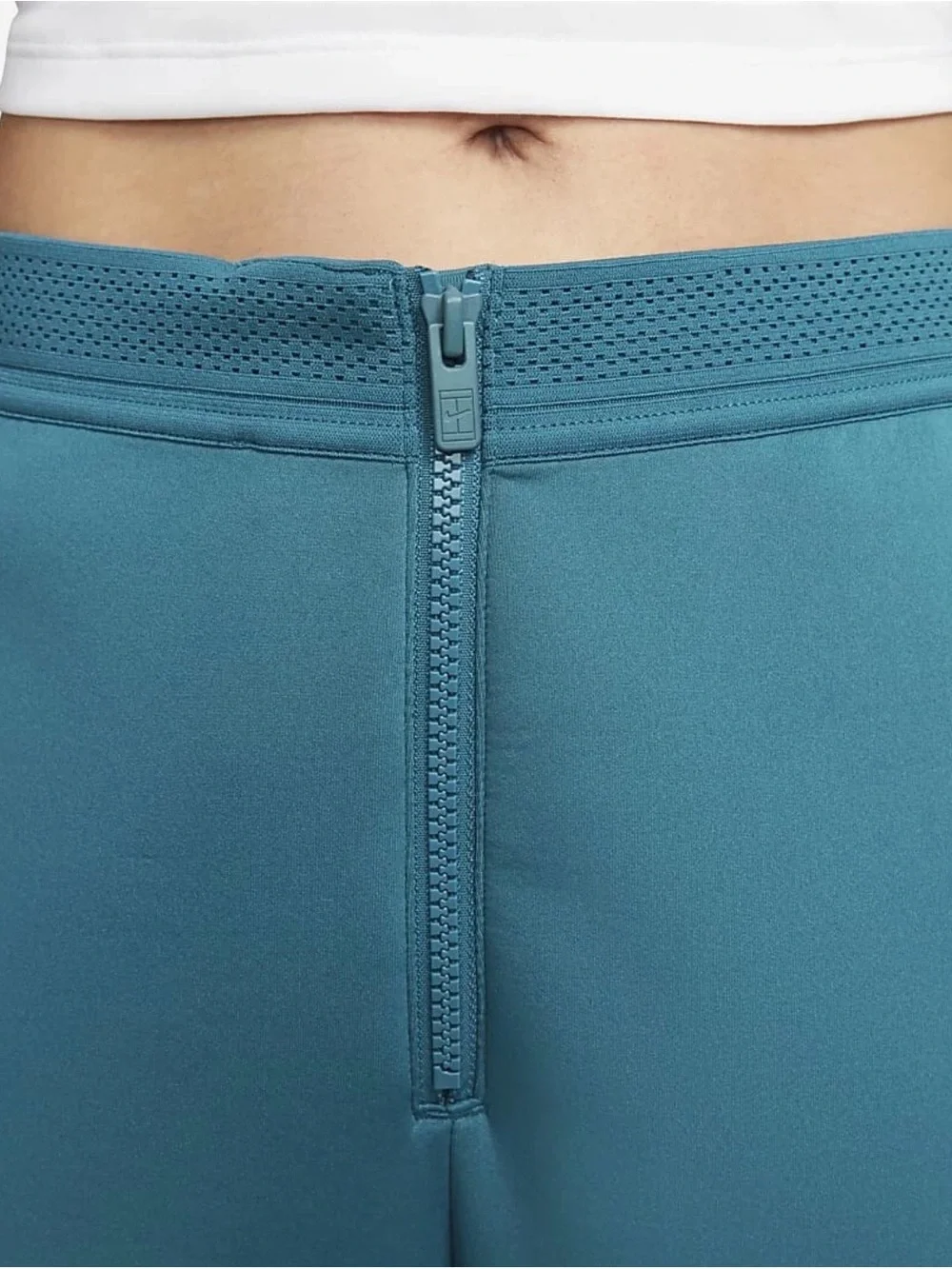 Nike court Dri-fit Women's Teal-Blue Wide-Leg Track Pants